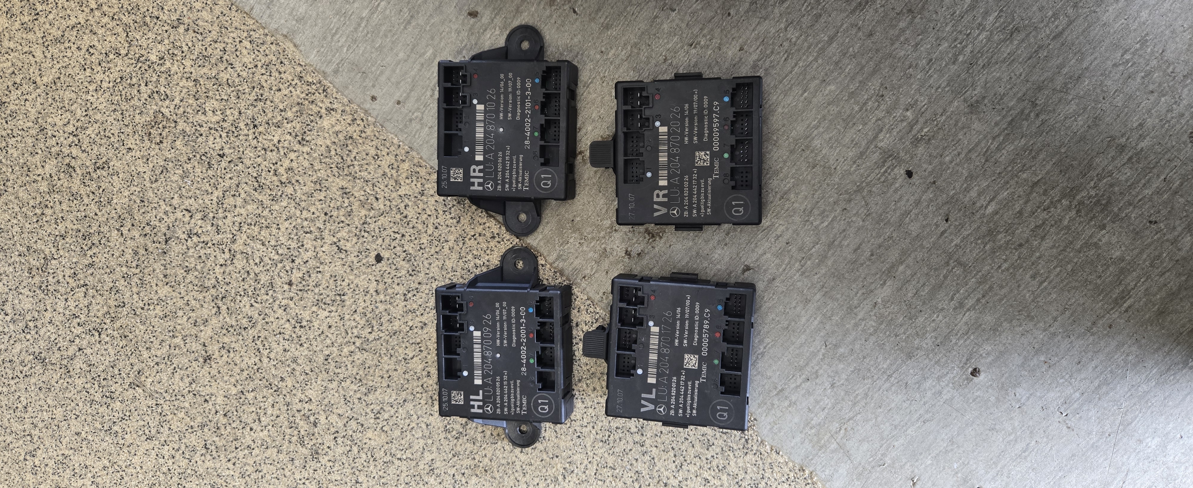 Mercedes Benz W204 komplett paket dörr moduler