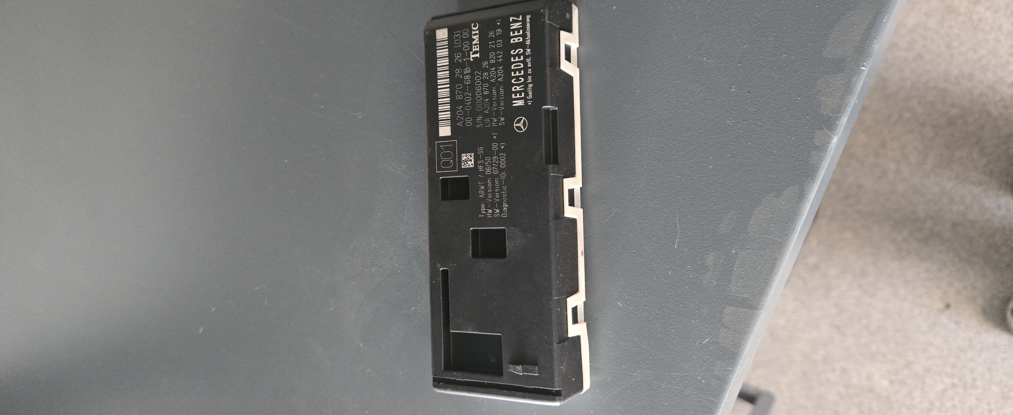 Mercedes Benz Bagagelucke modul
