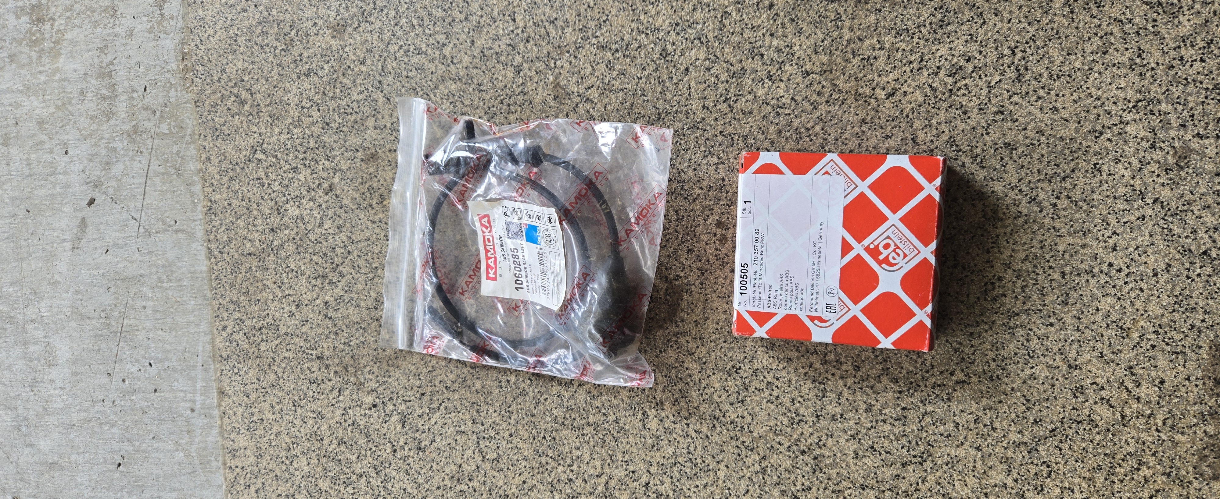 Abs ring + givare vänster bak